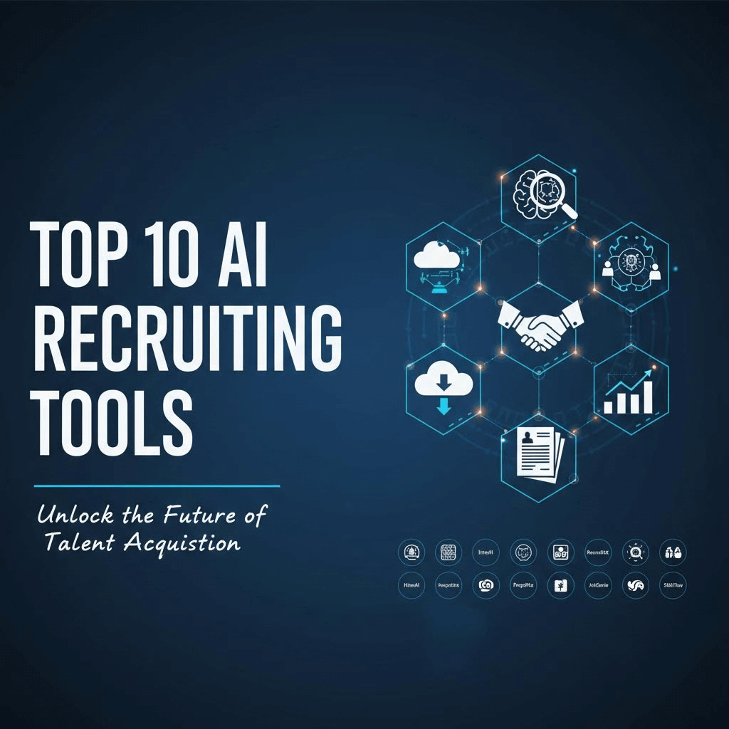A summary of the top 10 AI recruiting tools.