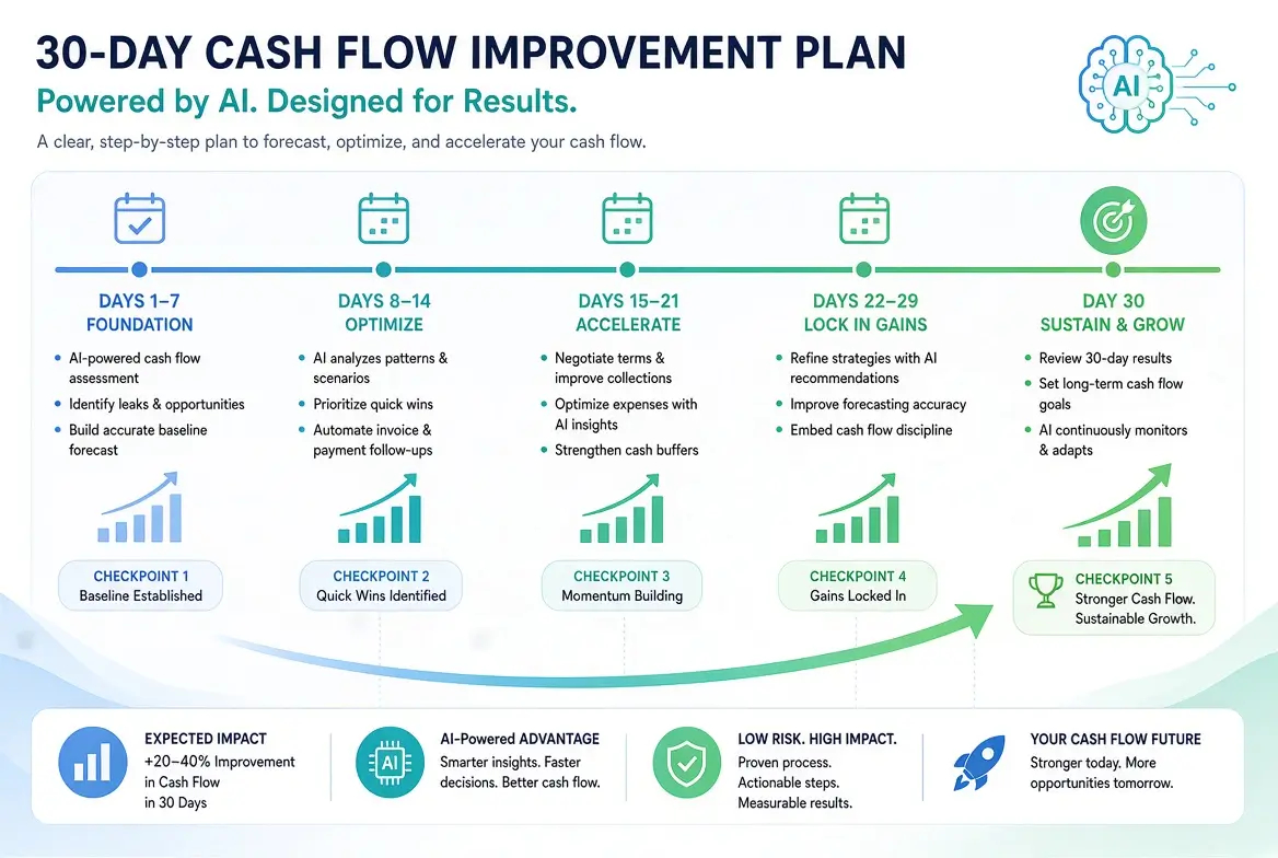 30-Day Cash Flow Improvement Plan Using AI
