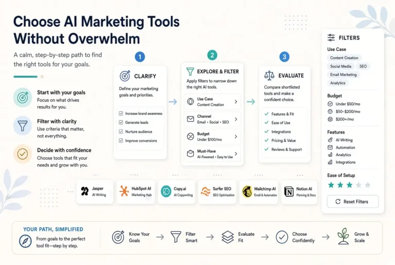 How to Choose AI Marketing Tools Without Getting Overwhelmed.