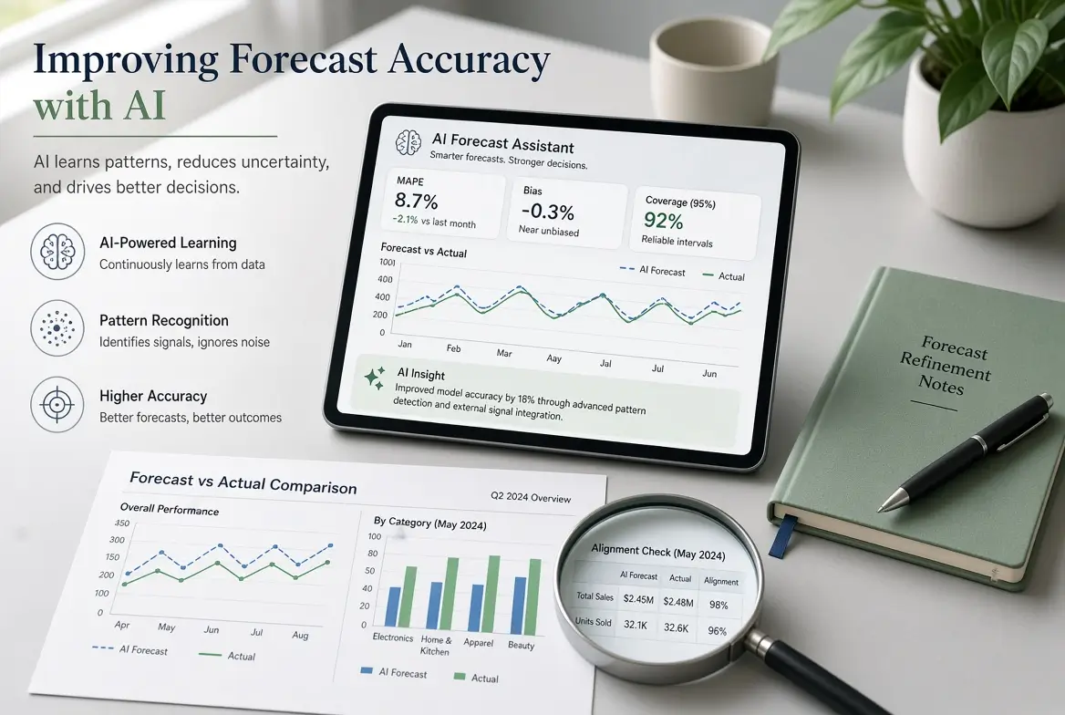 How to Improve Forecast Accuracy with AI
